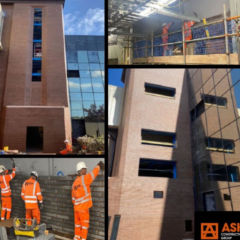 Brickwork - Sellindge Sub Station Project - ASH Construction Group Ltd Project